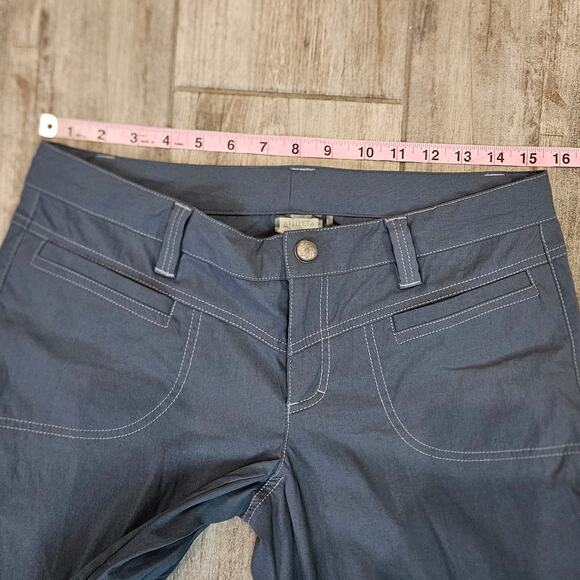 Athleta The Dipper Cargo Pants Womens Size 10 Gray Low Rise Vintage Y2K Utility - Picture 2 of 12
